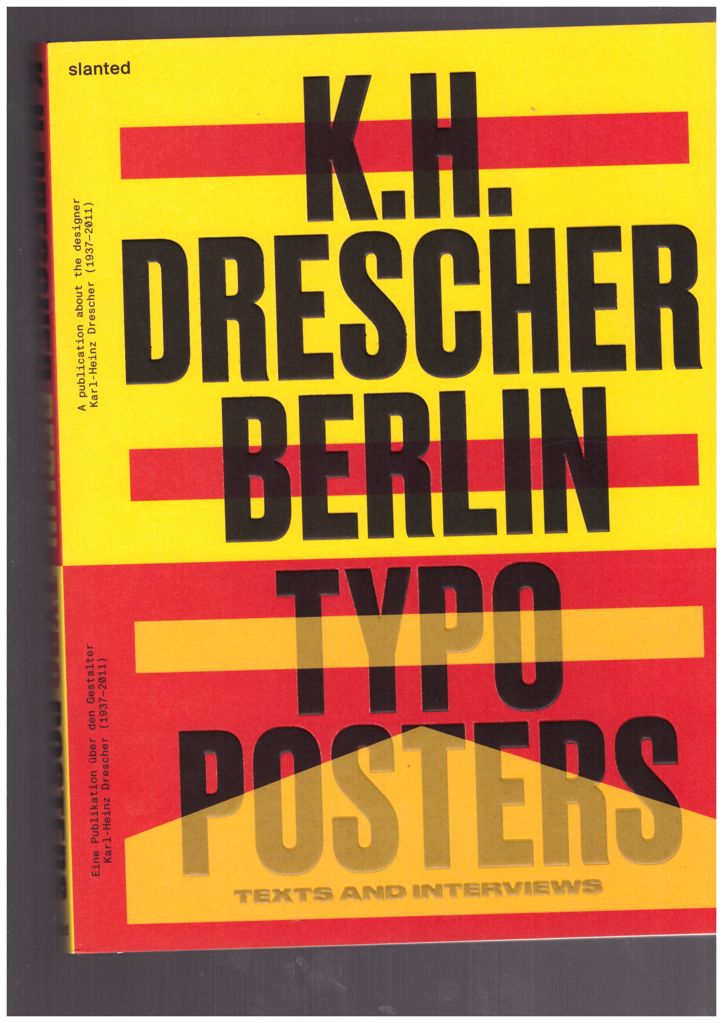DRESCHER, Karl-Heinz - Berlin Typo Posters, Texts, and Interviews